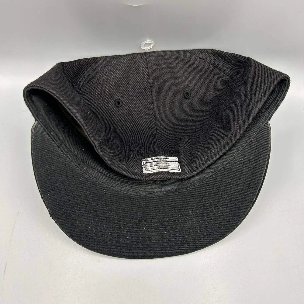 Air Jordan True J11 Hat Men 7 Black Embroidered Jumpman Fitted Cap